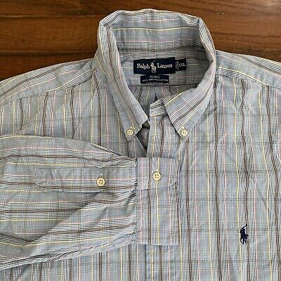 Polo Ralph Lauren Blake Mens 2XL Long Sleeve Button Down Shirt Cotton Multicolor