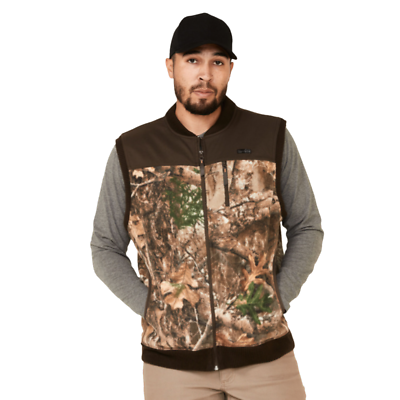 Wrangler Atg All-Terrain Realtree Camo Fleece Zip-Front Bomber