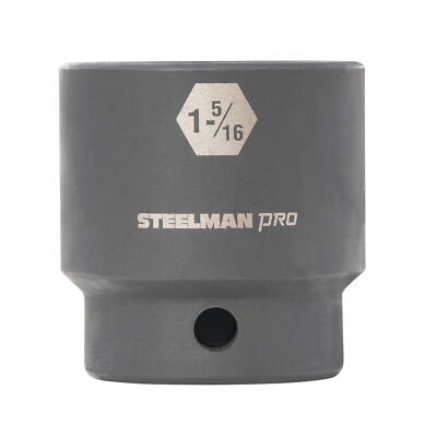 STEELMAN PRO 1/2-Inch Drive 1-5/16-Inch Shallow 6-Point Impact Socket, 60508