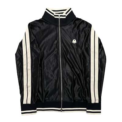 Moncler x Palm Angels Satin Logo Track Jacket Black Multi | eBay