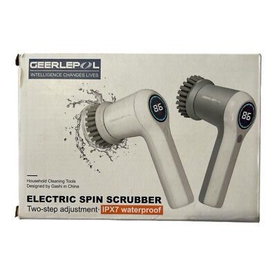 Geerlepol Electric Spin Scrubber - Floor Cleaner, Powerful & Versatile