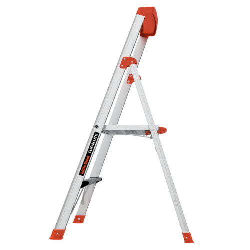 Little Giant Ladder Systems Flip-n-lite 4' Aluminum, Platform 2 Step Ladder