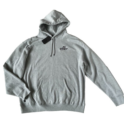 100 Thieves Mens 3XL NWT Foundations Hoodie Gray Grey NEW Logo Black Pullover