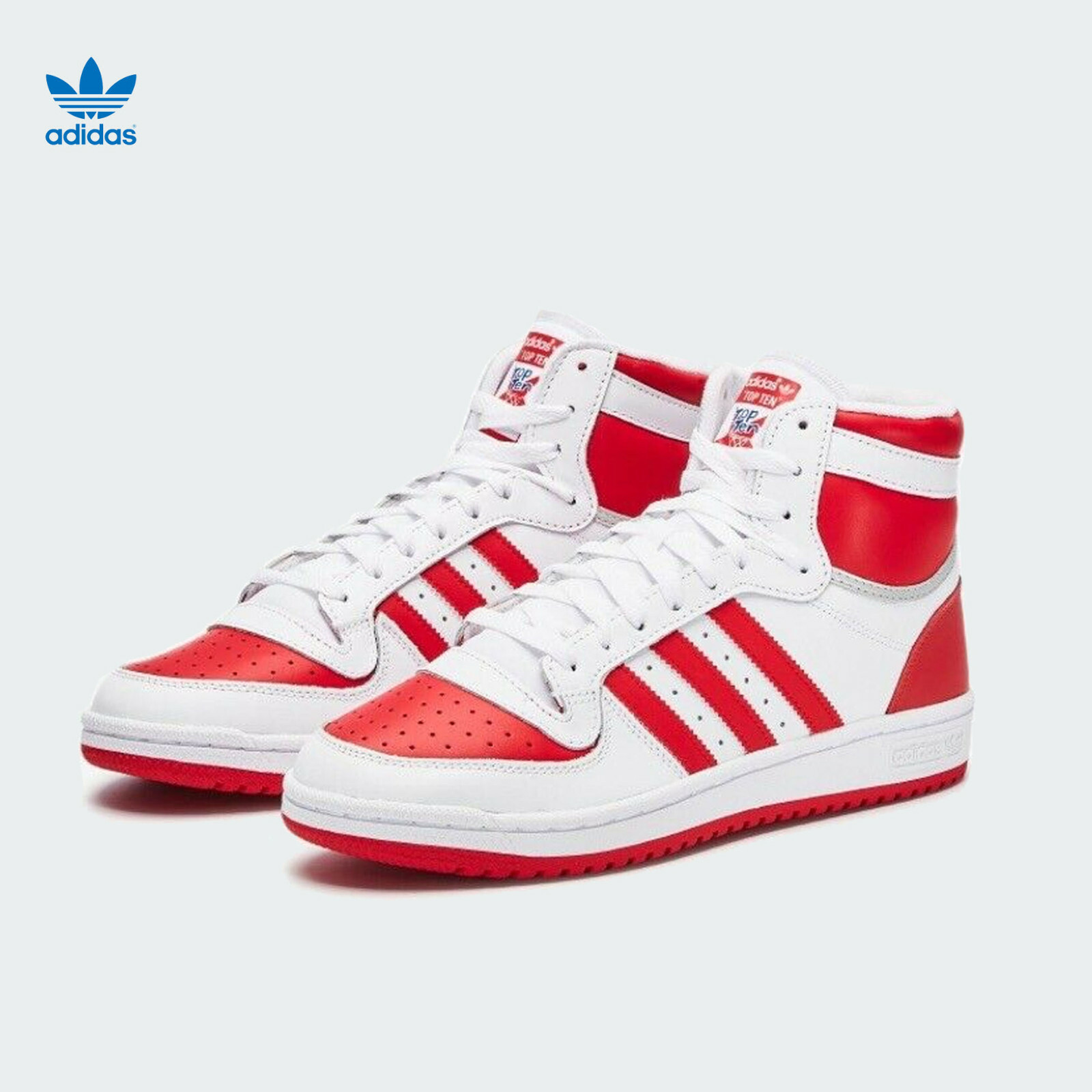 Adidas Top Ten RB High Top Sneakers 'White Scarlet' FV4925 Adidas Top Ten RB High Top Sneakers 'White Scarlet' FV4925
