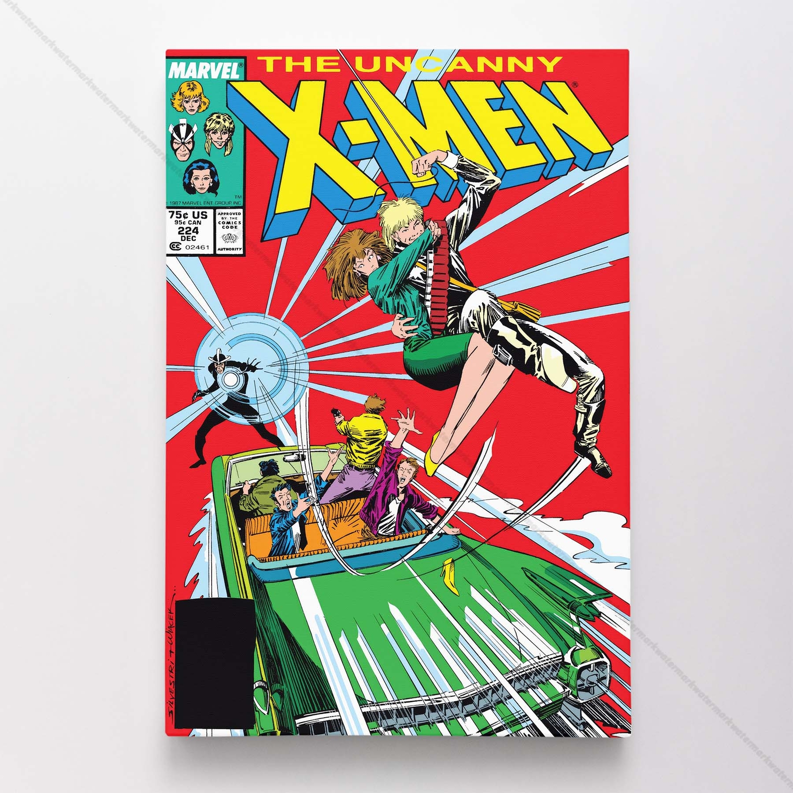 Uncanny X-Men Poster Canvas Vol 1 #224 Xmen Marvel Comic Book Art Print
