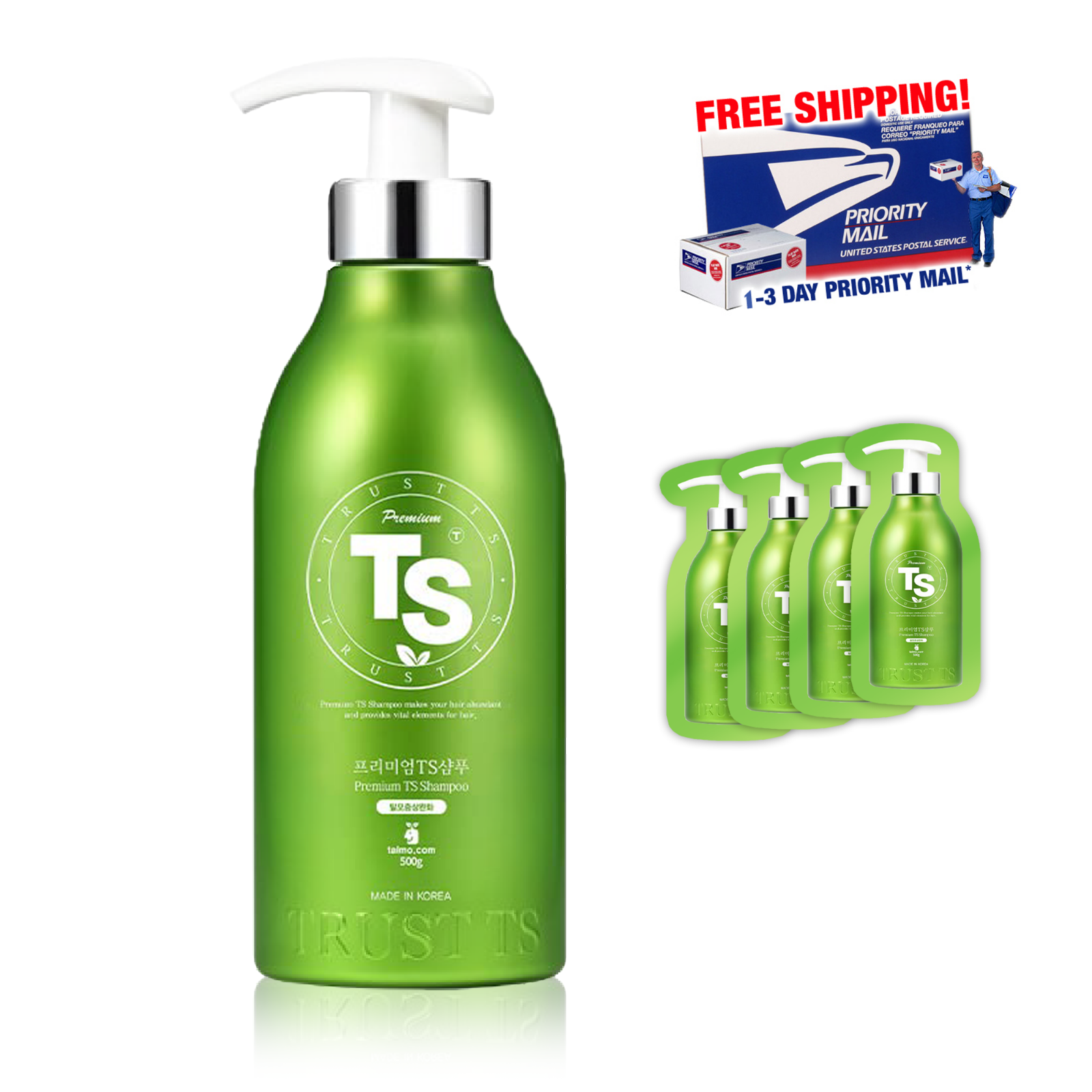 TS Premium Shampoo 500ml (16.9 oz), Best Selling Hair Loss Prevention Shampoo