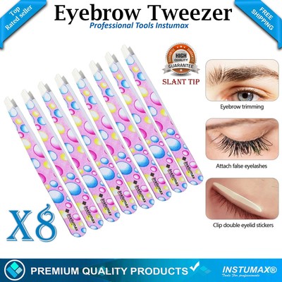 Professional Eyebrow Tweezers Slant Hair Tweezer for Men & Women Hair plucker