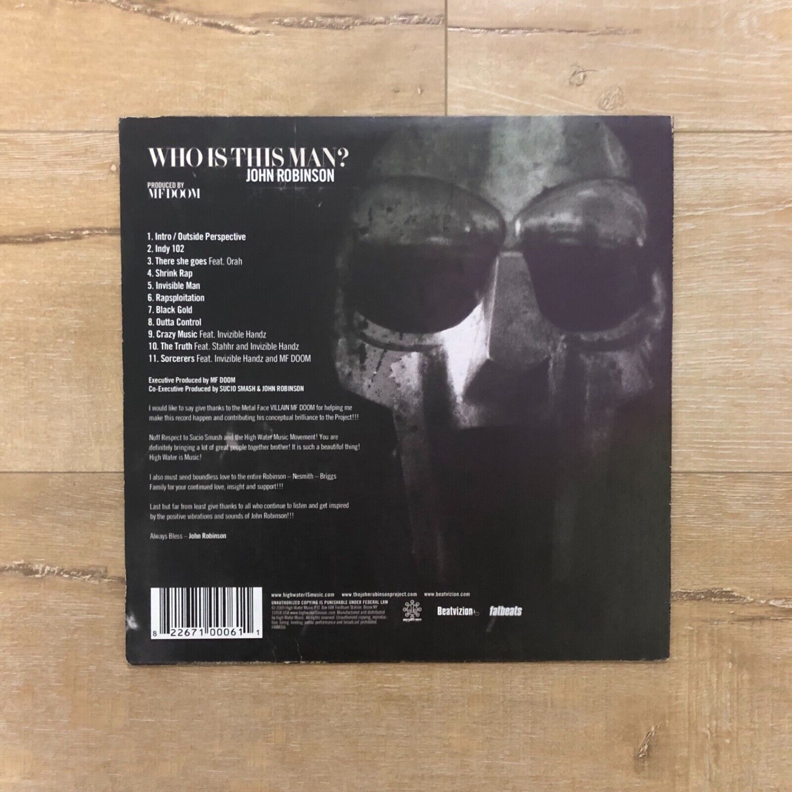 MF Doom & John Robinson - Who Is This Man? LP Vinyl [Obscure MF Doom & John Robinson - Who Is This Man? LP Vinyl [Obscure