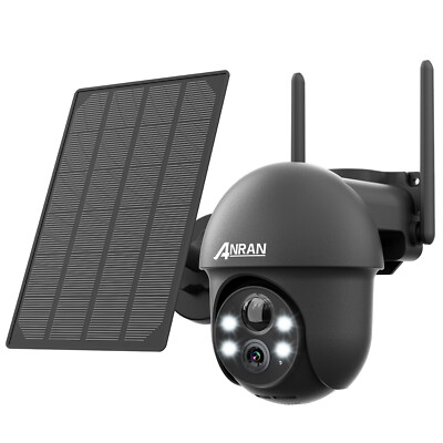 Solar Battery Powered Wifi Outdoor Pan/Tilt Home Security Camera System Wireless