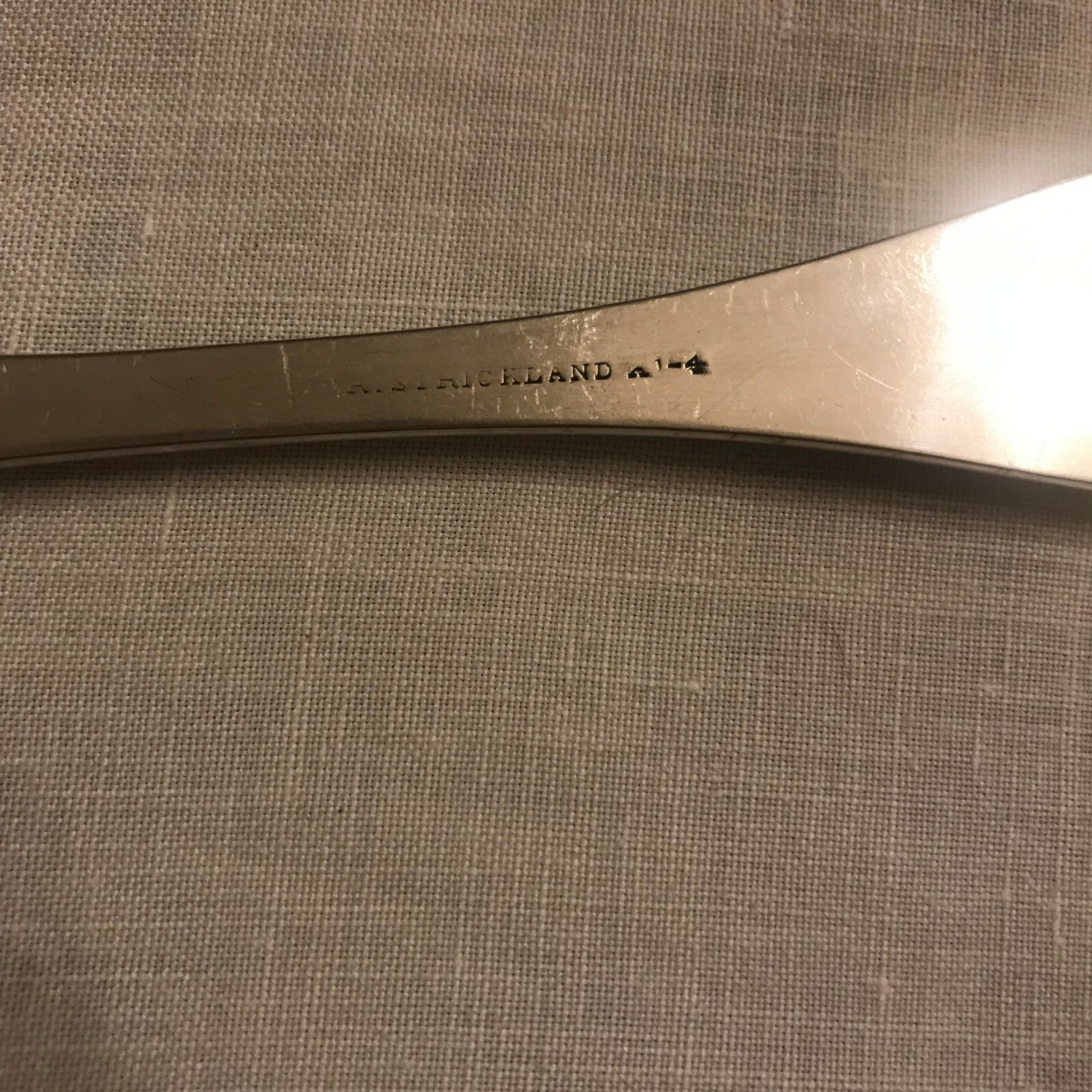 R.Strickland Medallion Silverplate Fork Set of 6