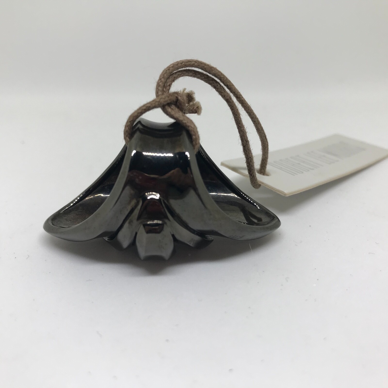 Pre-owned Robert Lee Morris $325nwtblack / Gunmetal Ringsilver Platedsize 6.5 To 7 In Silver