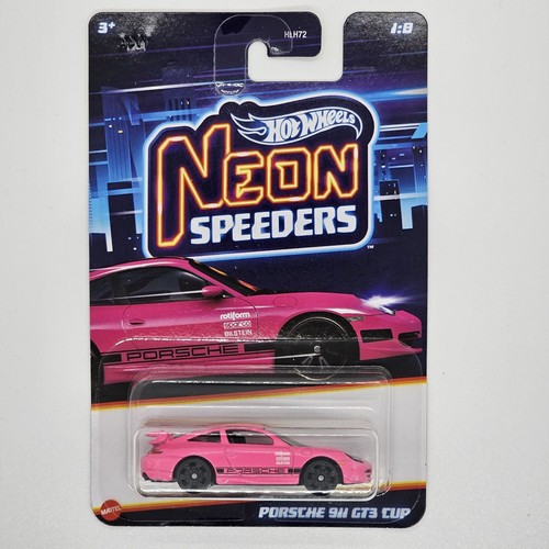 HOT WHEELS PORSCHE 911 GT3 CUP PINK SERIES NEON SPEEDERS