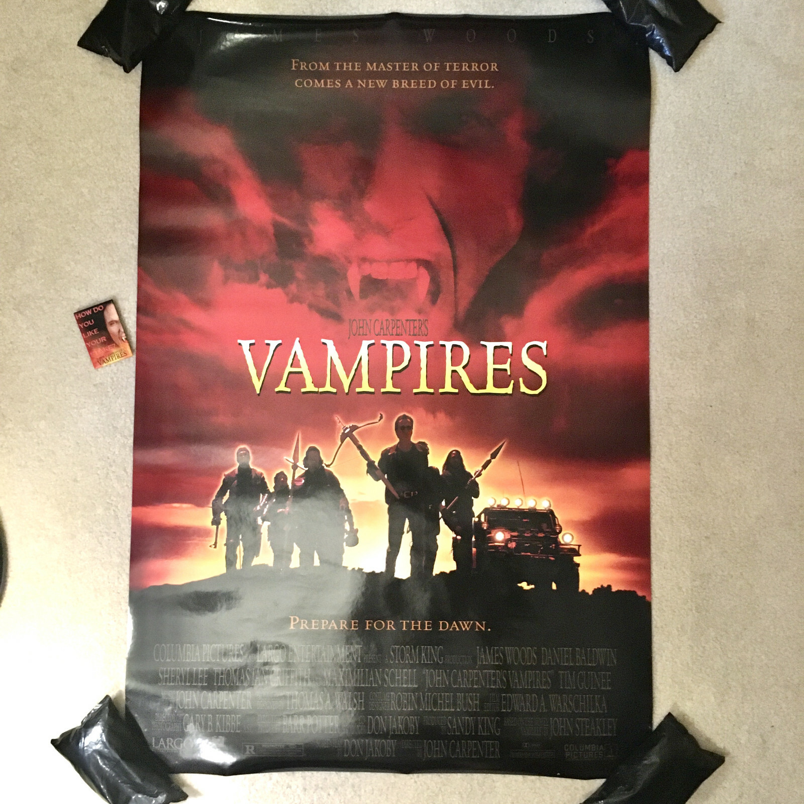 John Carpenter's Vampires Original Double Sided Movie