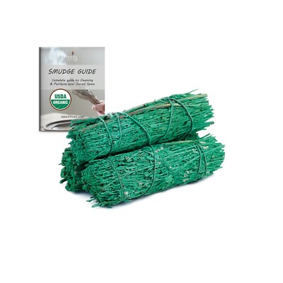2 Pack Patchouli Sage Smudge Stick for Home Cleansing Negative Energy 4'' inch 