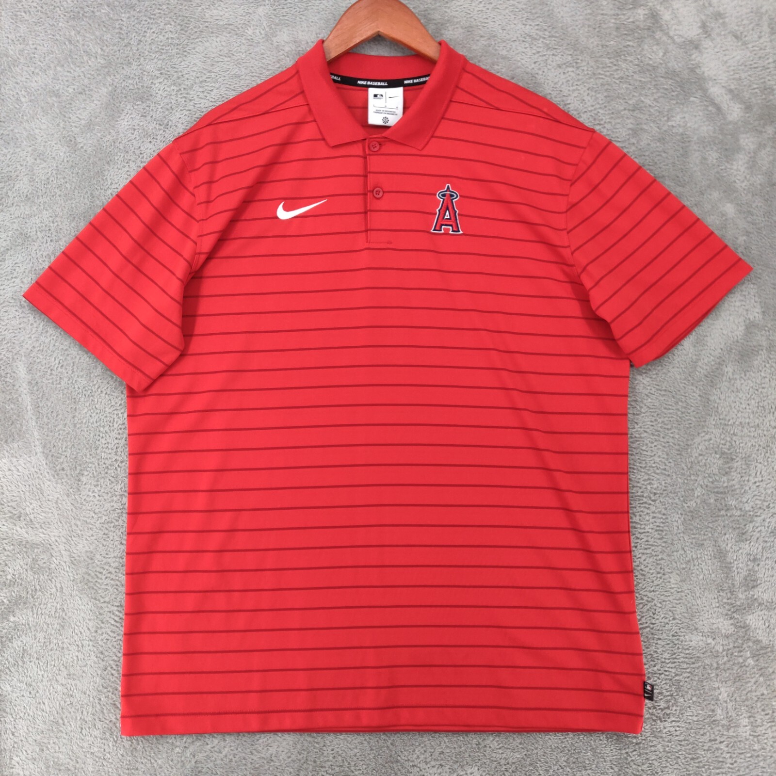 新品　Angels　NIKE　MLB　エンジェルス　ポロシャツ メンズL NIKE MLB GOLF Next Level Polo 半袖 ネクストレベル ポロシャツ