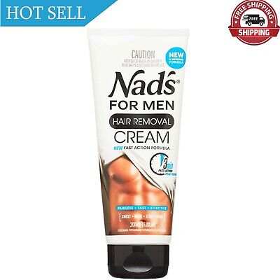 Nad's for Men Hair Removal Cream for Body, 6.8 oz