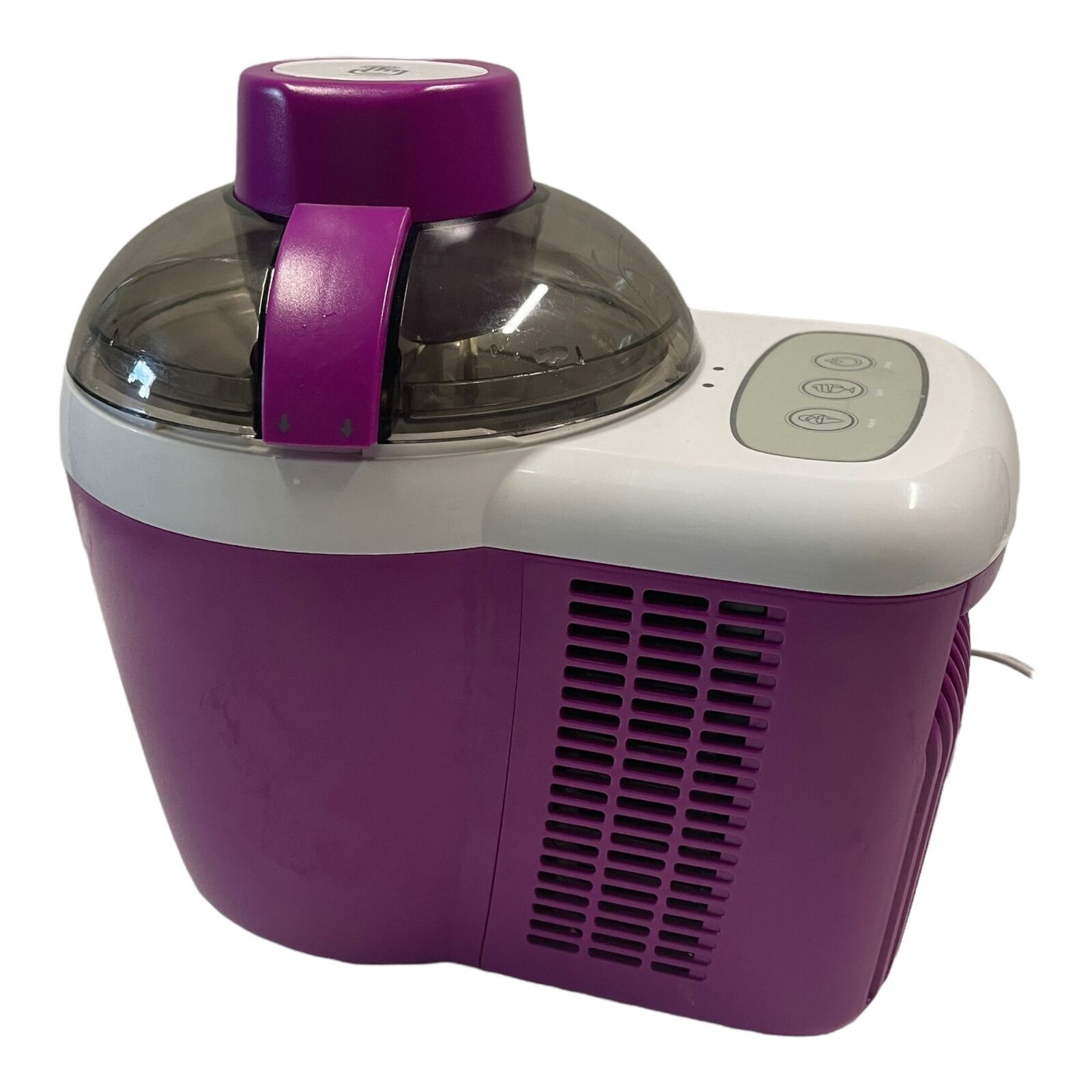 Cooks Essentials 1.5 Pint Self-Freezing Ice Cream Maker Purple