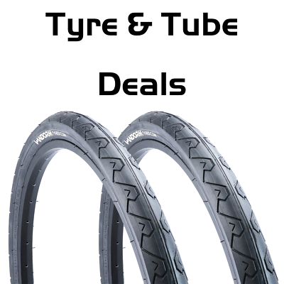 Vandorm Wave 26" x 1.95" Slick Mountain Bike MTB Tyre & Tube DEAL OPTIONS