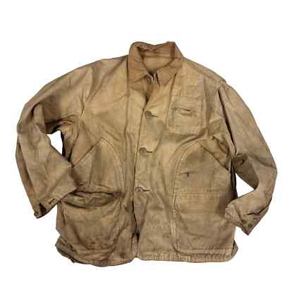 VTG 40s-50s JC Higgins Sears Roebuck & Co Tan Hunting Jacket