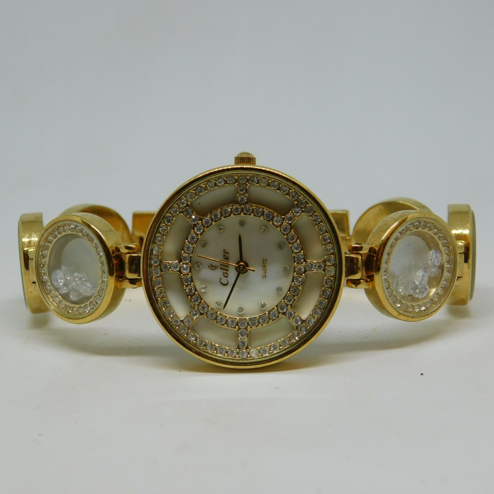 Collier 12237 Gold Tone Quartz Analog Ladies Watch Sz. 7 1/4 Collier 12237 Gold Tone Quartz Analog Ladies Watch Sz. 7 1/4