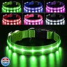 PcEoTllar Light Up Dog Collars, Led Dog Collar, Rechargeable, Night Walking, Waterproof, Glow in The Dark Dog Collars Light for Large Small Medium Dogs, Green s