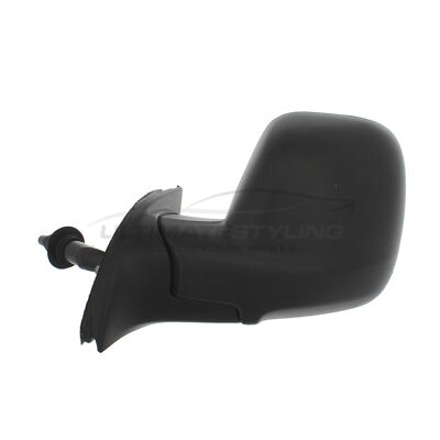 Citroen Berlingo 2012-> Door Wing Mirror Manual Cable Black Passenger Side Left