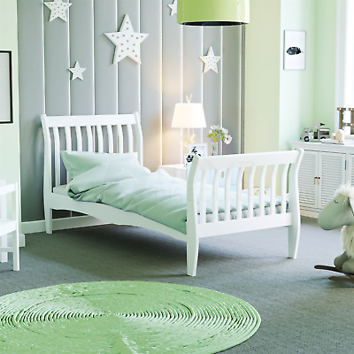 Kids white sleigh bed sale
