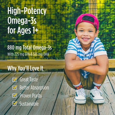Nordic Naturals Children's DHA Xtra - Concentrated Omega-3 for Kids, Berry, 2 oz