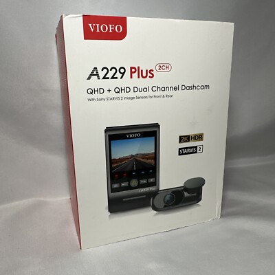 Brand New Viofo A229 Plus 2CH 2k QHD + 2k QHD Dual Channel Dashcam