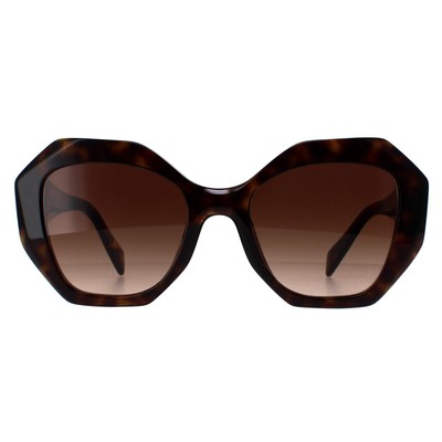 Pre-owned Prada Sunglasses Pr16ws 2au6s1 Tortoise Brown Gradient