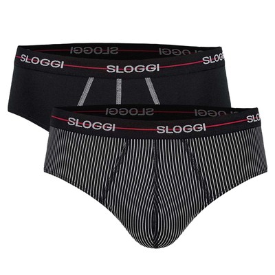 Sloggi Men's Briefs 2er Pack - Start Midi C2P Box, Cotton