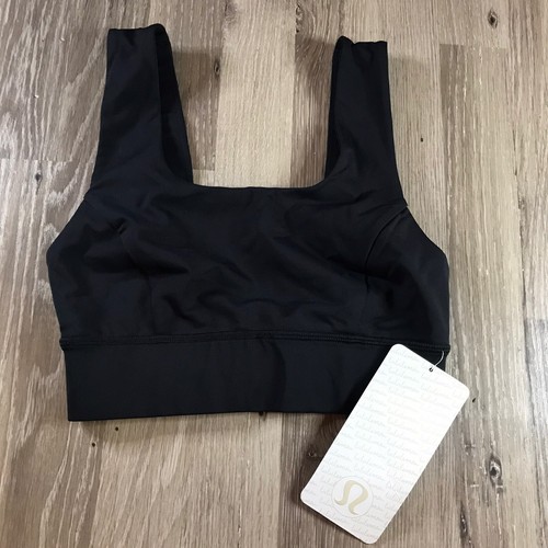 Lululemon On Track Bra Womens Size 2 NWT Luxtreme Black