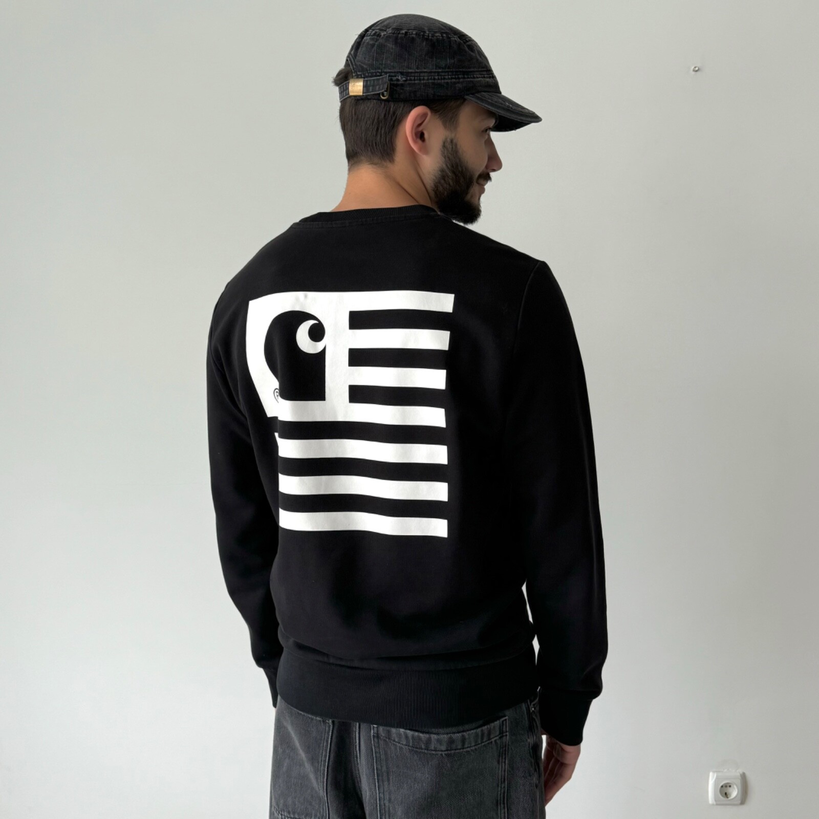 ☆CARHARTT☆WIP LABEL STATE FLAG SWEAT HHUWqyEUYEySg8H5G5pDMjT5zbdNmF