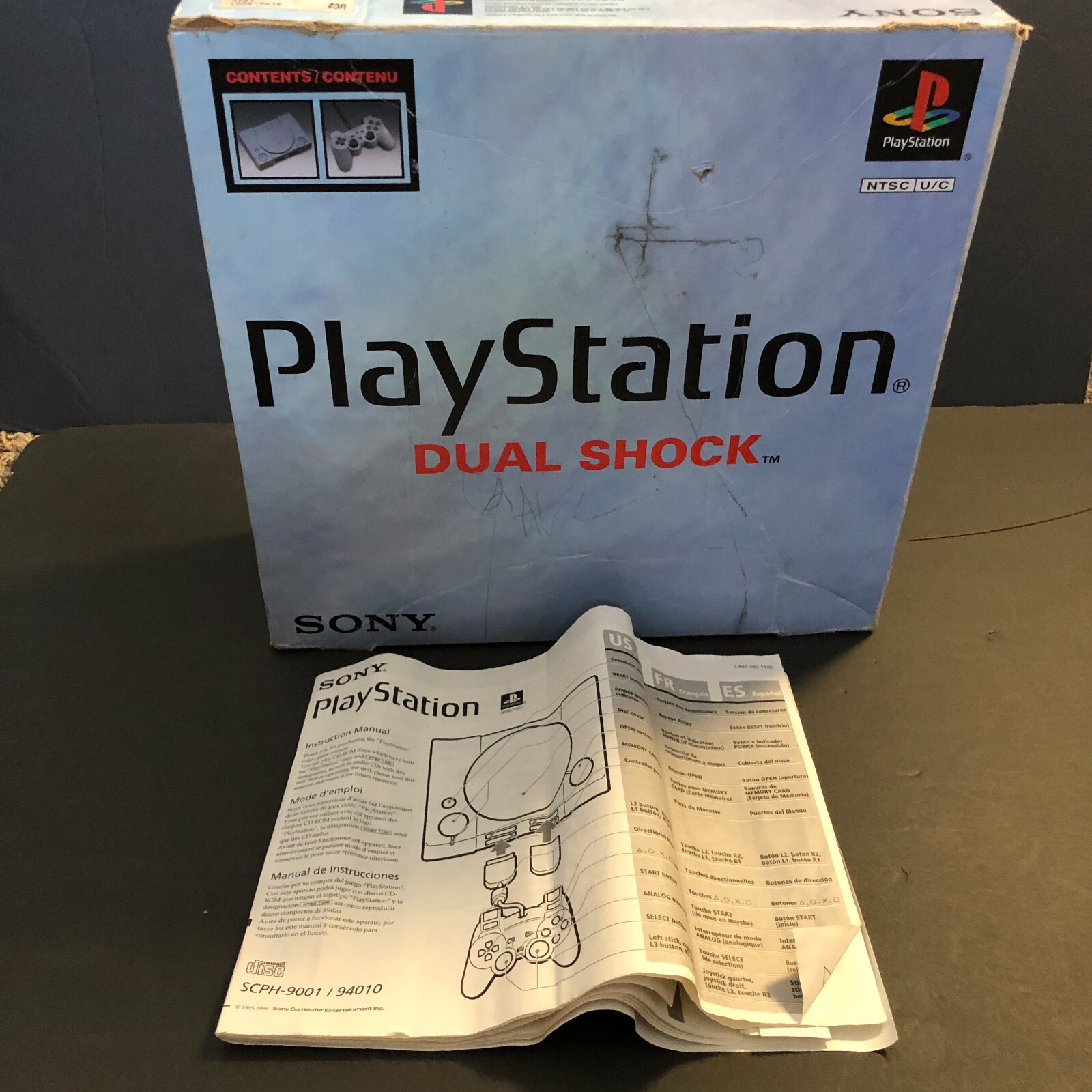 Sony PlayStation 1 PS1 Dual Shock 90s Original BOX ONLY NO Sony PlayStation 1 PS1 Dual Shock 90s Original BOX ONLY NO