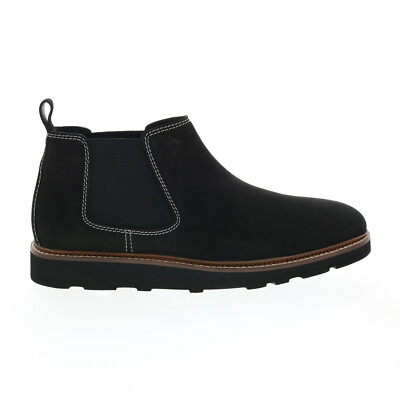 

Original Penguin Abbot Wedge Chelsea PG00055 Мужские черные ботинки из нубука, Черный, Original Penguin Abbot Wedge Chelsea