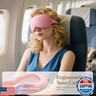 Vynix Sleep Mask for Women Men - Blackout Eye Masks for Sleep, Lash Extensions 3D Contoured Sleeping Mask, Soft Adjustable Light Blocking Eye Cover Blindfold for Travel, Pink