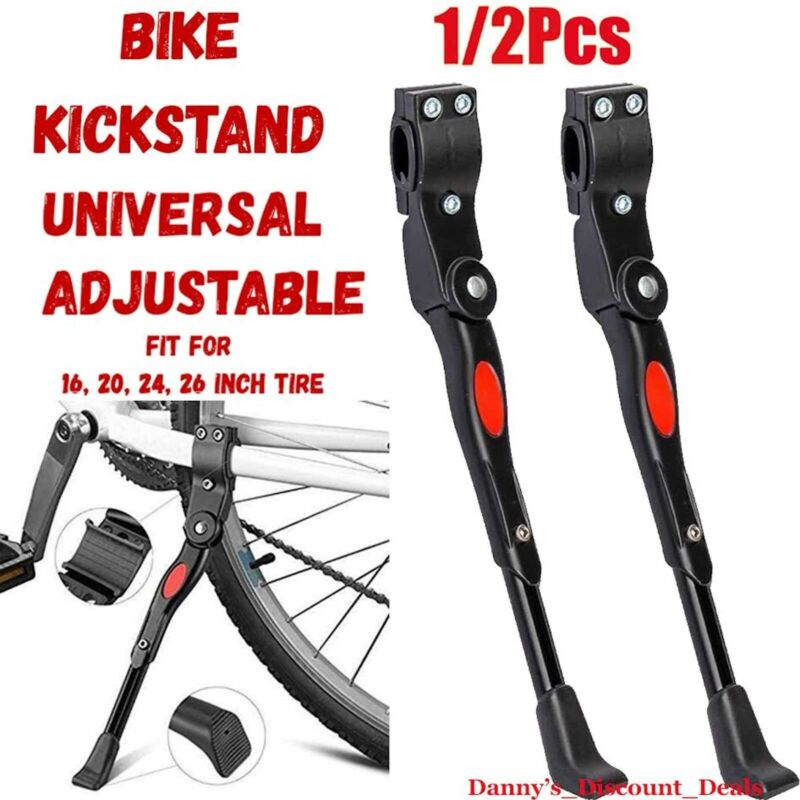 Bike KICK STAND Bicycle UNIVERSAL Mountain MTB Road Adjustable Side 16"-26"