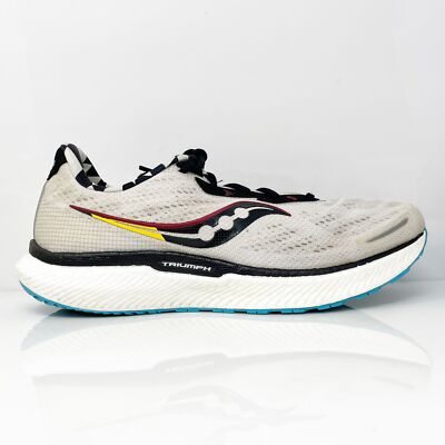 Saucony Mens Triumph 19 S20678-40 Серые кроссовки для бега Размер 12, Серый, Triumph 19