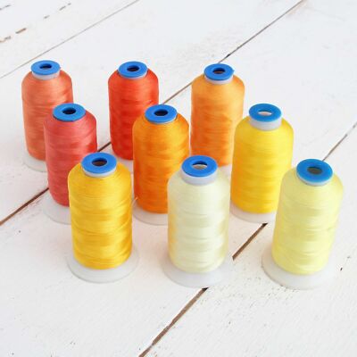 RAYON MACHINE EMBROIDERY THREAD SETS - COLOR BUILDER SETS - 1000M CONES - 40WT