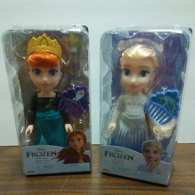 Disney Frozen II Petite Else And Anna Dolls 6'' Tall