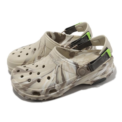 Мужские сандалии унисекс Crocs Classic All Terrain Marbled Clog Bone цвета слоновой кости 207887-2Y3