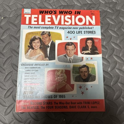 Who's  Who In Television Magazine 1965 TV  400 Life Stories