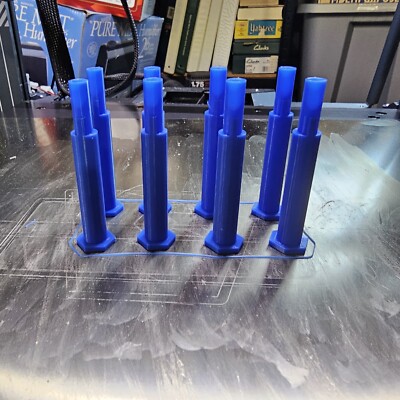 WWE JAKKS Real Scale Ring Replacement Ring Pegs LOT of 8 Blue