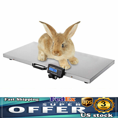 1100 Lbs Heavy Duty Digital Livestock Vet Scale Hog Pet Dog Sheep Goat Scale US