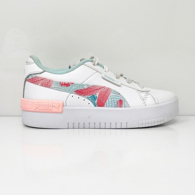 

Puma Girls Jada 385451-01 Белая Повседневная Обувь Кроссовки Размер 11C, Белый, Jada