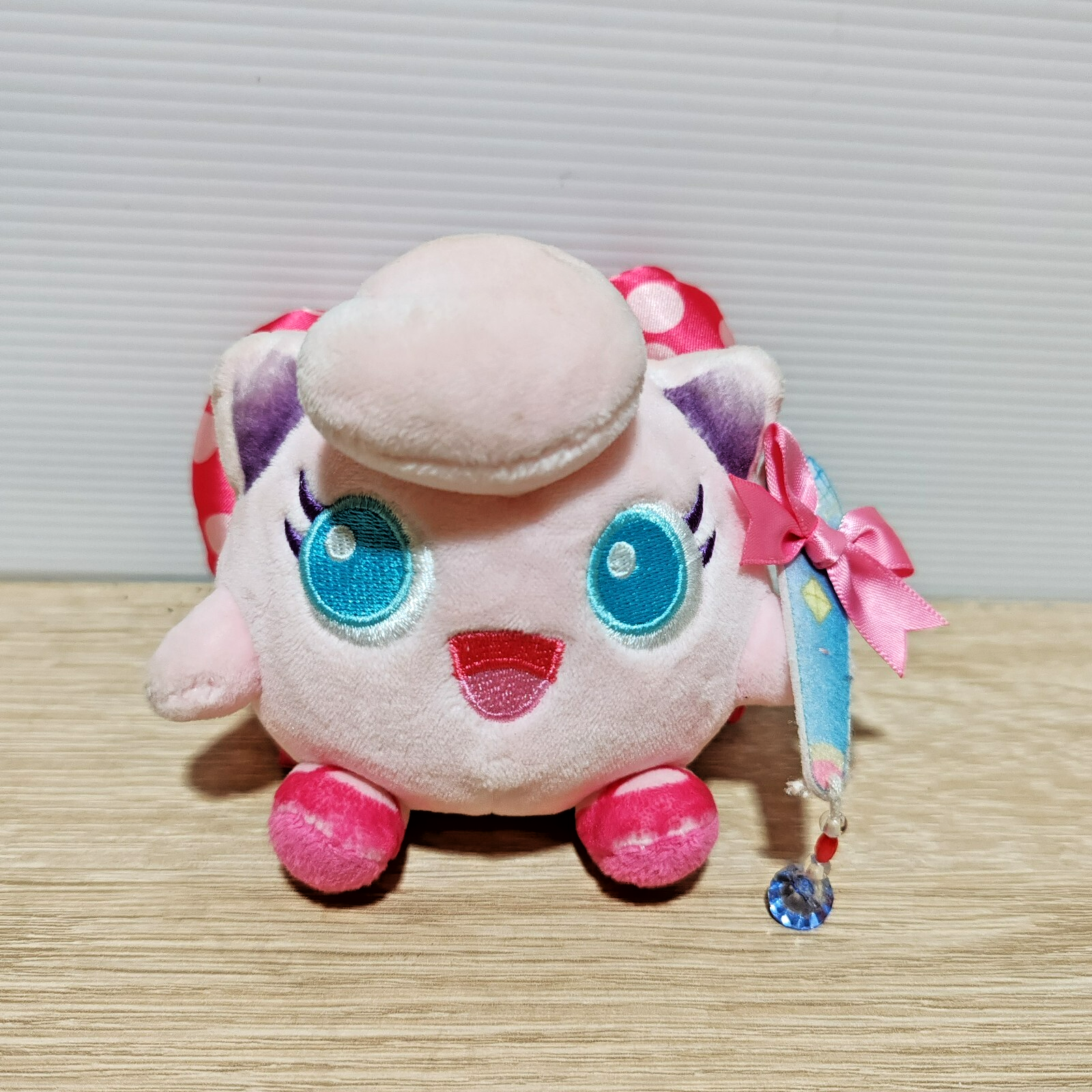Pokemon Center Jigglypuff PokeNeco Dolce Plush Toy keychain