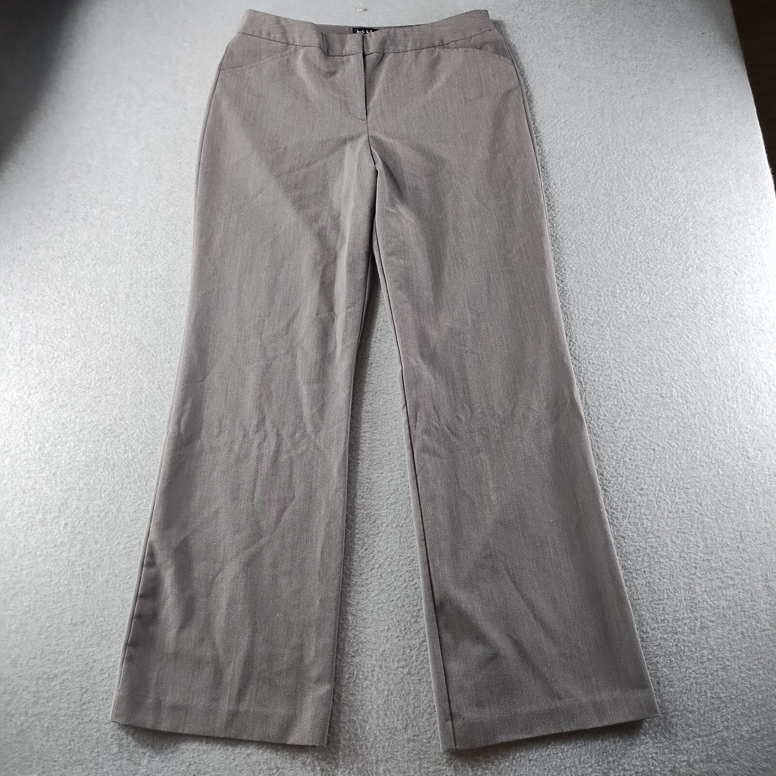 Nicole Miller Women's Dress Pants Gray Size 10 Mid Rise 31