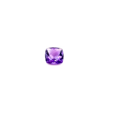 Cushion Cut Brazilian Amethyst 4.8 Carats 11x11mm Natural Earth Mined Gem