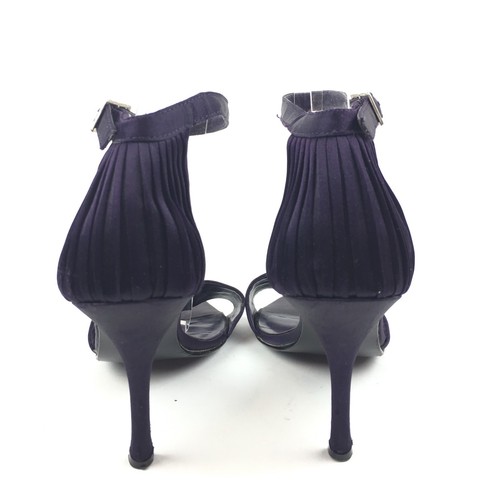 Nine West Womans Heels Size 7.5 M-berkelium Purple Satin Formal Party Prom