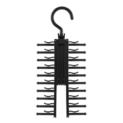 Adjustable Cross X Tie Rack Belt 11.4 x 5.1in Tie and Belt Hanger Scarves Hoo...
